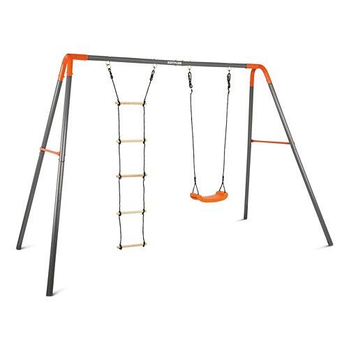 KETTLER Doppelschaukel Combi, Grau/Orange