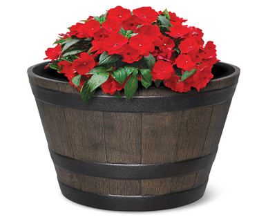 Gardenline Whiskey Barrel Planter