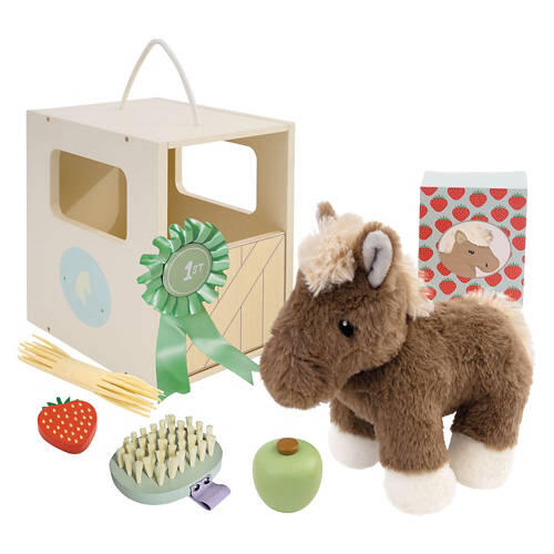 Kids Wooden Little Helpers Play Set - Horse