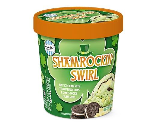 Sundae Shoppe 
 Shamrockin' Swirl or Luck o' the Cookie Dough Ice Cream