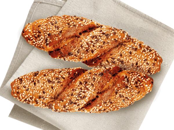 Bio Kornspitz mit Sesam und Leinsamen