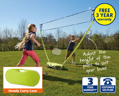 Badminton Set With Pop-Up Net