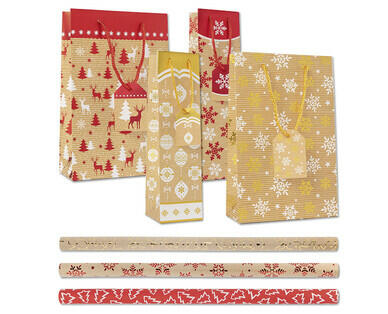 WEIHNACHTSGESCHENK-PAPIER/-TASCHEN