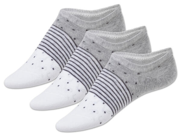 Damen Sneakersocken, 3 Paar