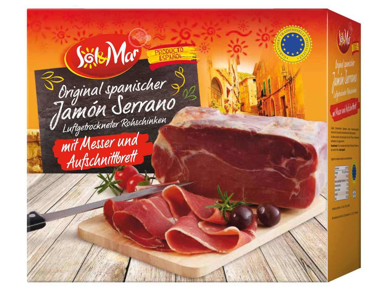 SOL & MAR Jamón Serrano im Stück