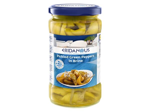 Pickled Green Peppers in Brine