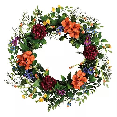 Spring Wreath - Colorful Wildflowers