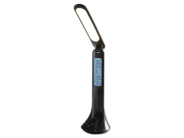 LED-Tischleuchte mit Uhr