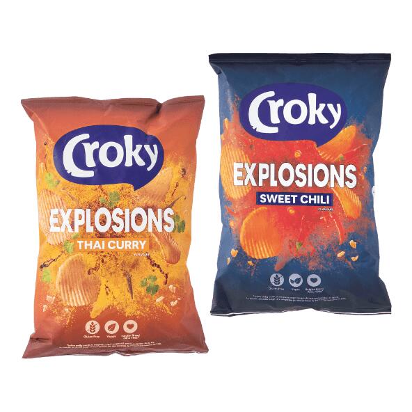 CROKY(R) 				Ribbelchips explosions