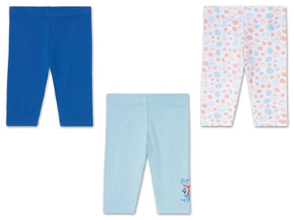 Kleinkinder Capri-Leggings, 3 Stück