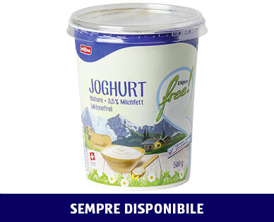 ENJOY FREE!/MILFINA 
 YOGURT BIANCO SENZA LATTOSIO CON IL 3,5 % DI GRASSI