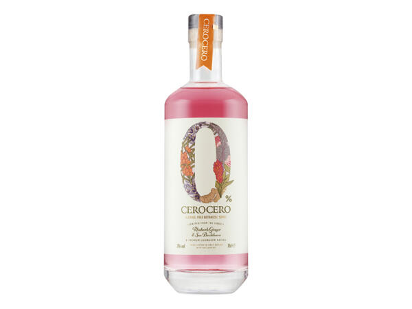 Cero Cero Rhubarb & Ginger Alcohol Free Gin, 0%
