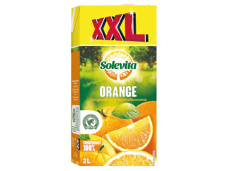 SOLEVITA Orangensaft 2 Liter