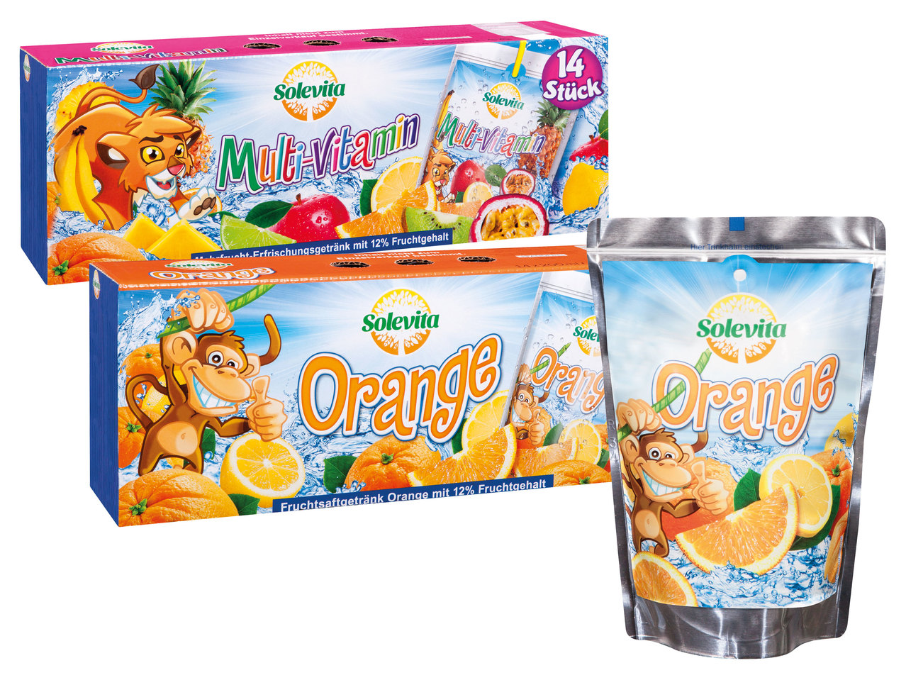 SOLEVITA Kinder-Fruchtsaftgetränke