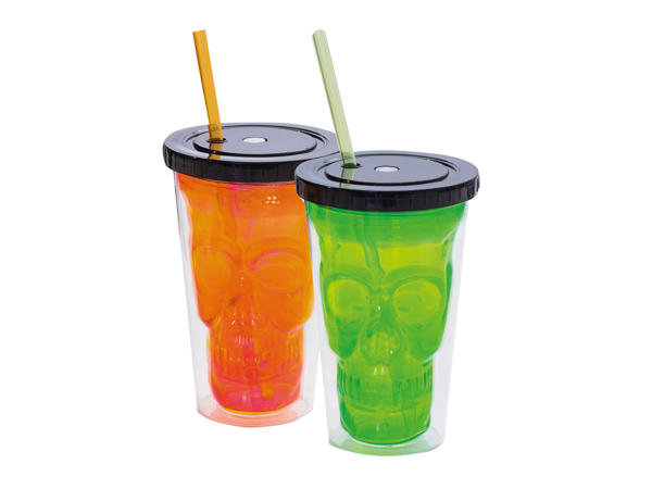 Light Up Skeleton Glass