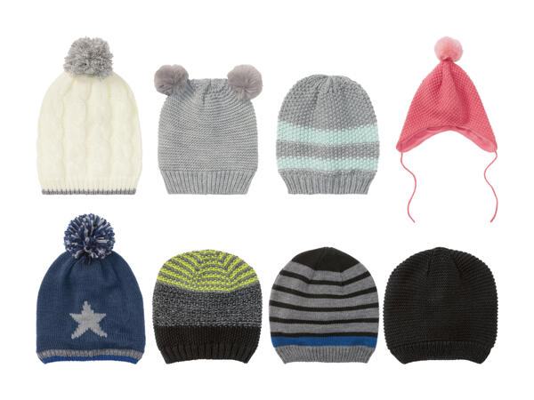 Bonnet en maille pour jeune enfant