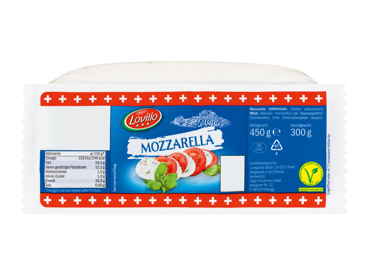 LOVILIO Mozzarella-Stange