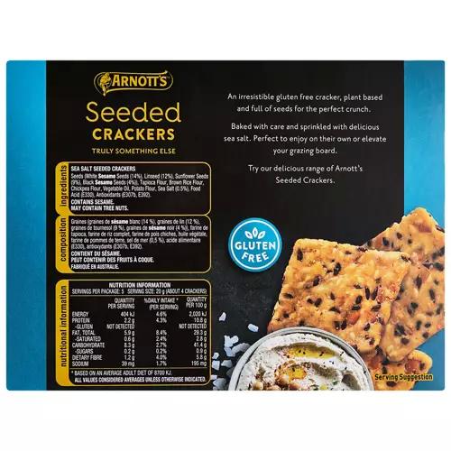 Seeded Crackers Sea Salt 100g
