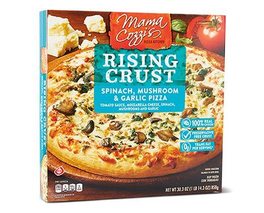 Mama Cozzi's Pizza Kitchen 
 Spinach, Mushroom & Garlic Pizza