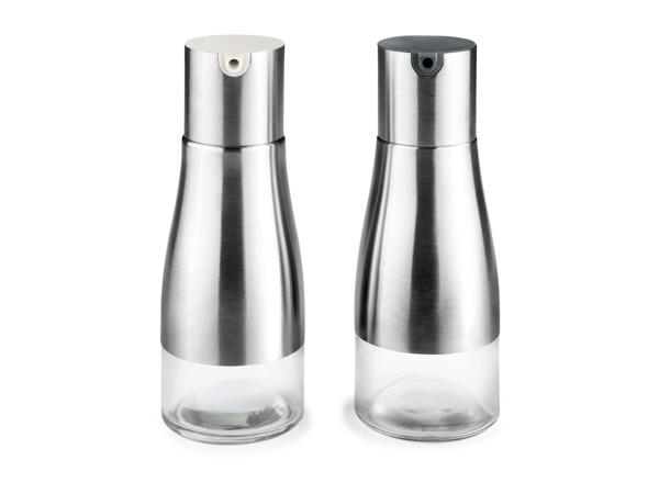 Ernesto Vinegar & Oil Dispenser Set/​Salt & Pepper Mill Set - 2 Pack