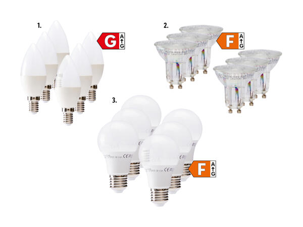 Ampoules à LED, lot de 6