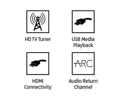 24" HD TV with webOS and 12V Adaptor