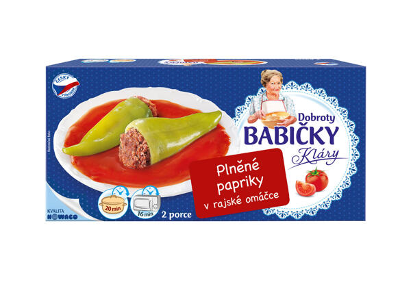 PLNĚNÉ PAPRIKY V RAJSKÉ OMÁČČCE