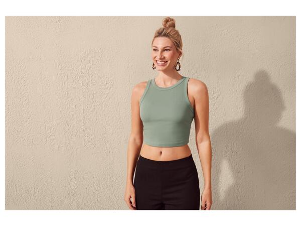 Ladies' Ribbed Crop Top