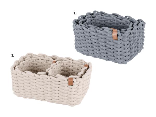 Set de paniers de rangement