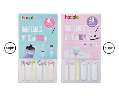 Iron-on or Stick-on Labels 40pk