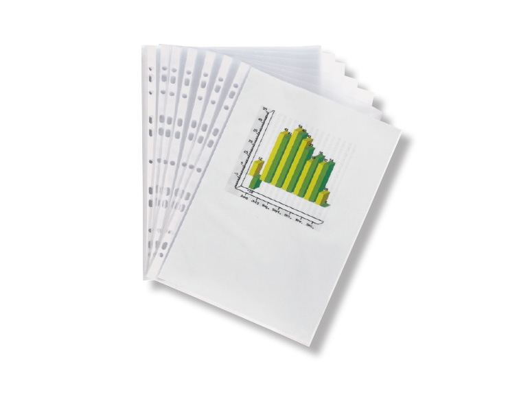 UNITED OFFICE(R) A4 Punched Pockets