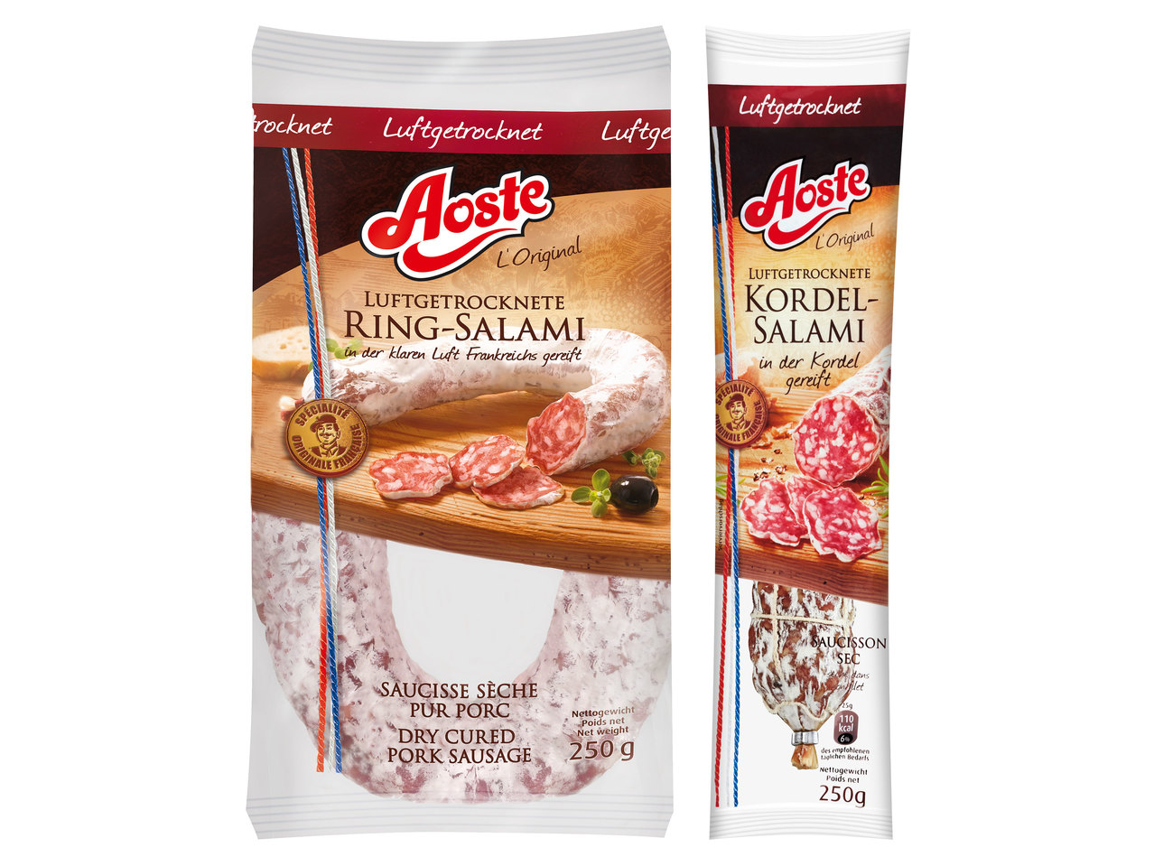 AOSTE Ring- oder Kordelsalami