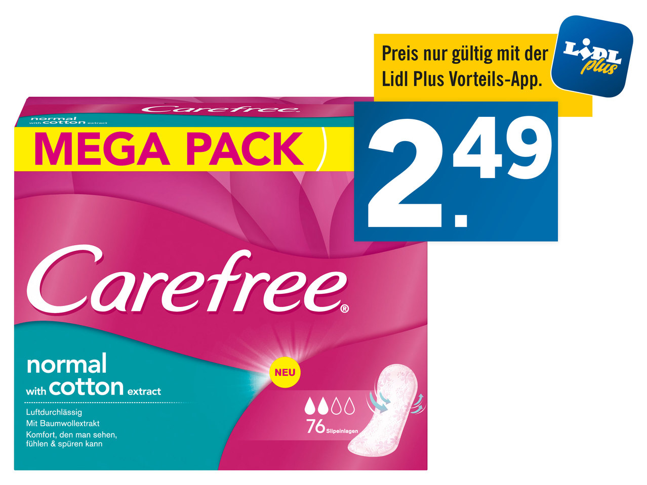 CAREFREE Slipeinlagen Megapack