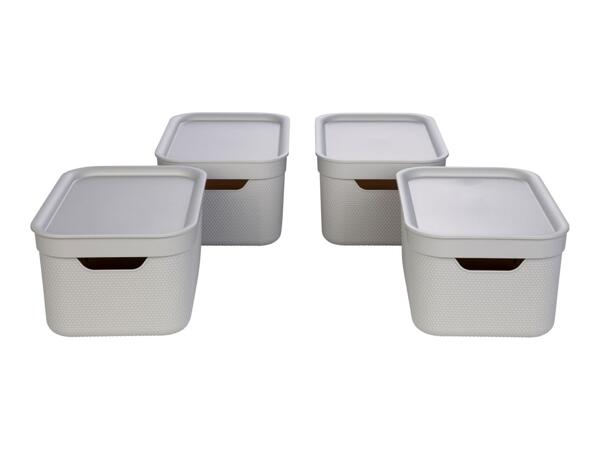 Livarno Home Storage Box 4 Piece Set