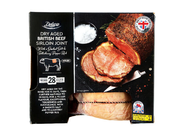 Dry Aged British Beef Sirloin Joint with Smoked Salt & Tellicherry Pepper Rub