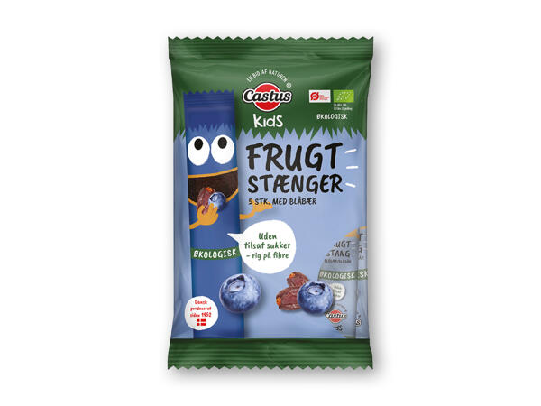 Castus økologiske frugtstænger eller Tiny People's Choice