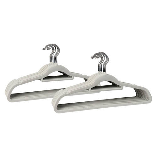 30 Pack Velvet Hangers, Grey