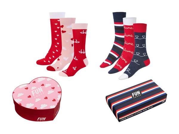 Socken Geschenkbox, 3 Paar