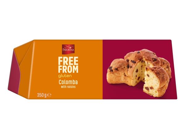 Gluten-free colomba with raisin