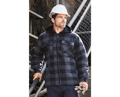 Men's Sherpa Lined Jacket With Hood