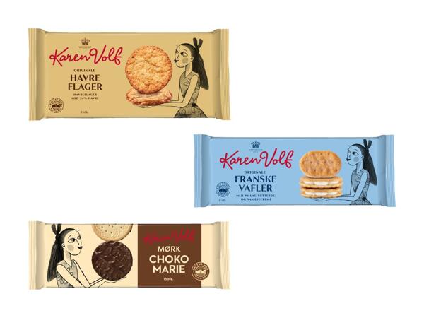 Karen Volf småkager eller chokoladekiks