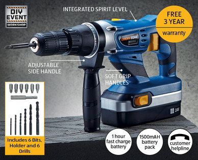 24V Cordless Hammer Drill