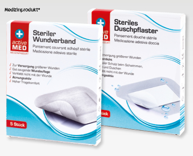 ACTIVE MED Steriler Wundverband/Steriles Duschpflaster