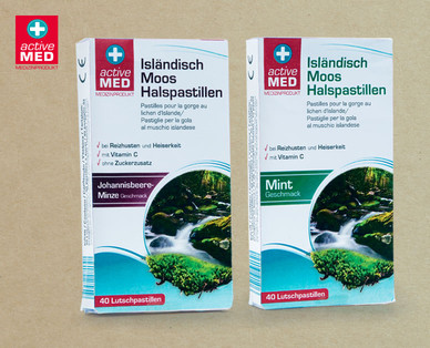 ACTIVE MED Isländisch Moos Halspastillen