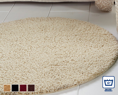 Round Washable Shaggy Rug
