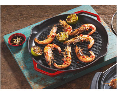 Cast Iron Enamel Grill Plate