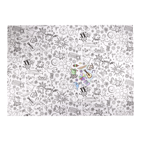 HOME CREATION(R)/HARRY POTTER(R)/PEPPA PIG(R) Nappe en papier à colorier