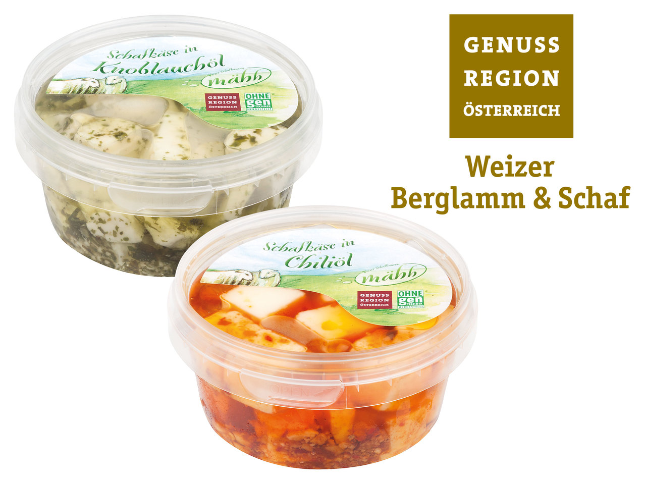 GENUSS REGION ÖSTERREICH Schafkäsewürfel in Öl