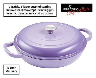 Cast Iron French Pan 3.3L – Purple or Grey