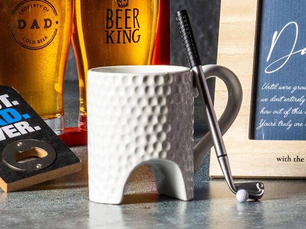 Novelty Golf Mug with Ball & Pen